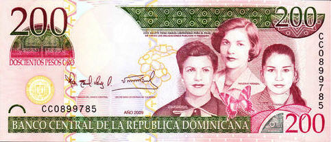 P178A Dominican Republic 200 Pesos Oro Year 2009